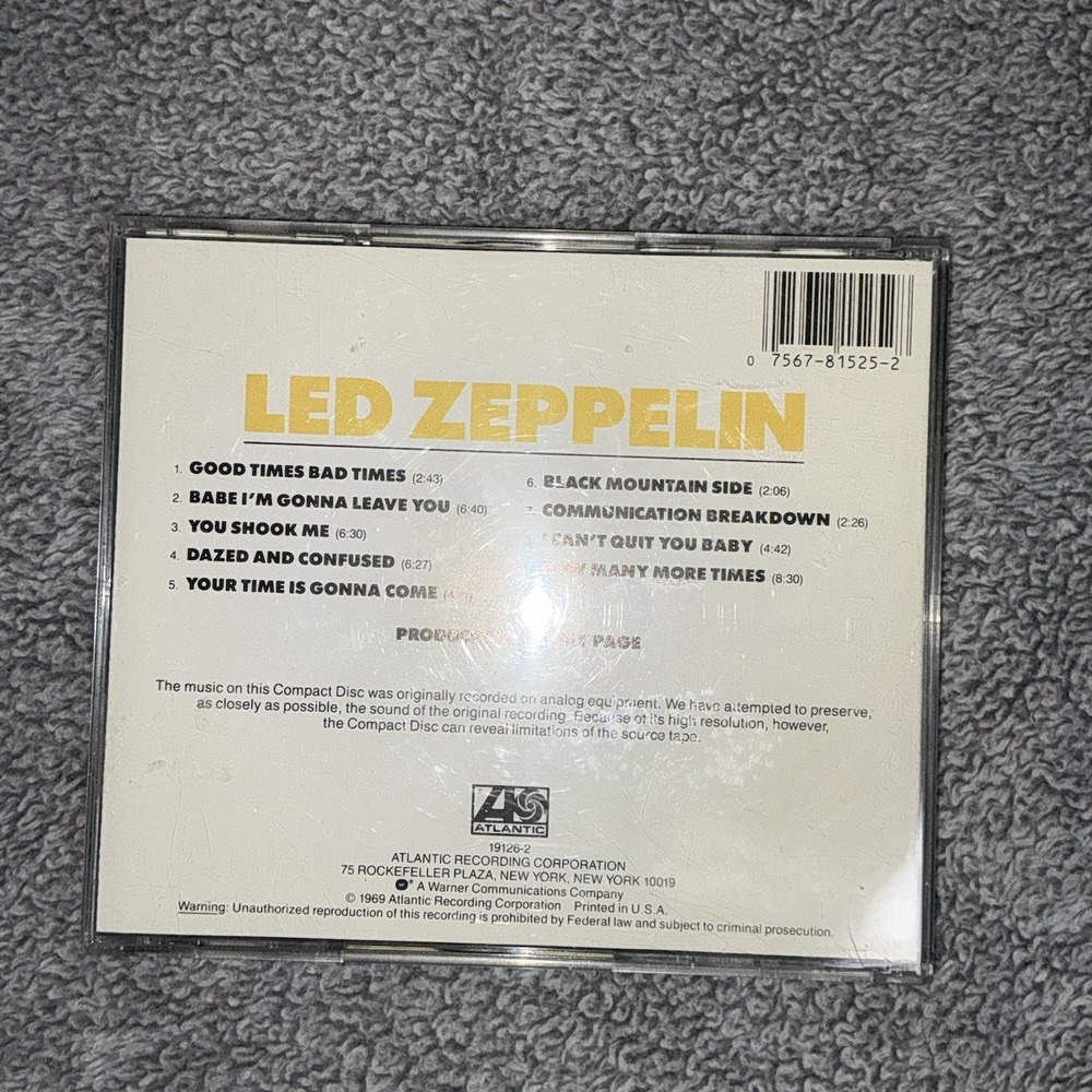Led‎ Zeppelin Self Titled Album by Led Zeppelin (CD, 1987) - Picture 2 of 4